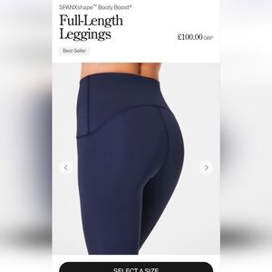 SPANX Booty Boost Full Length Leggings